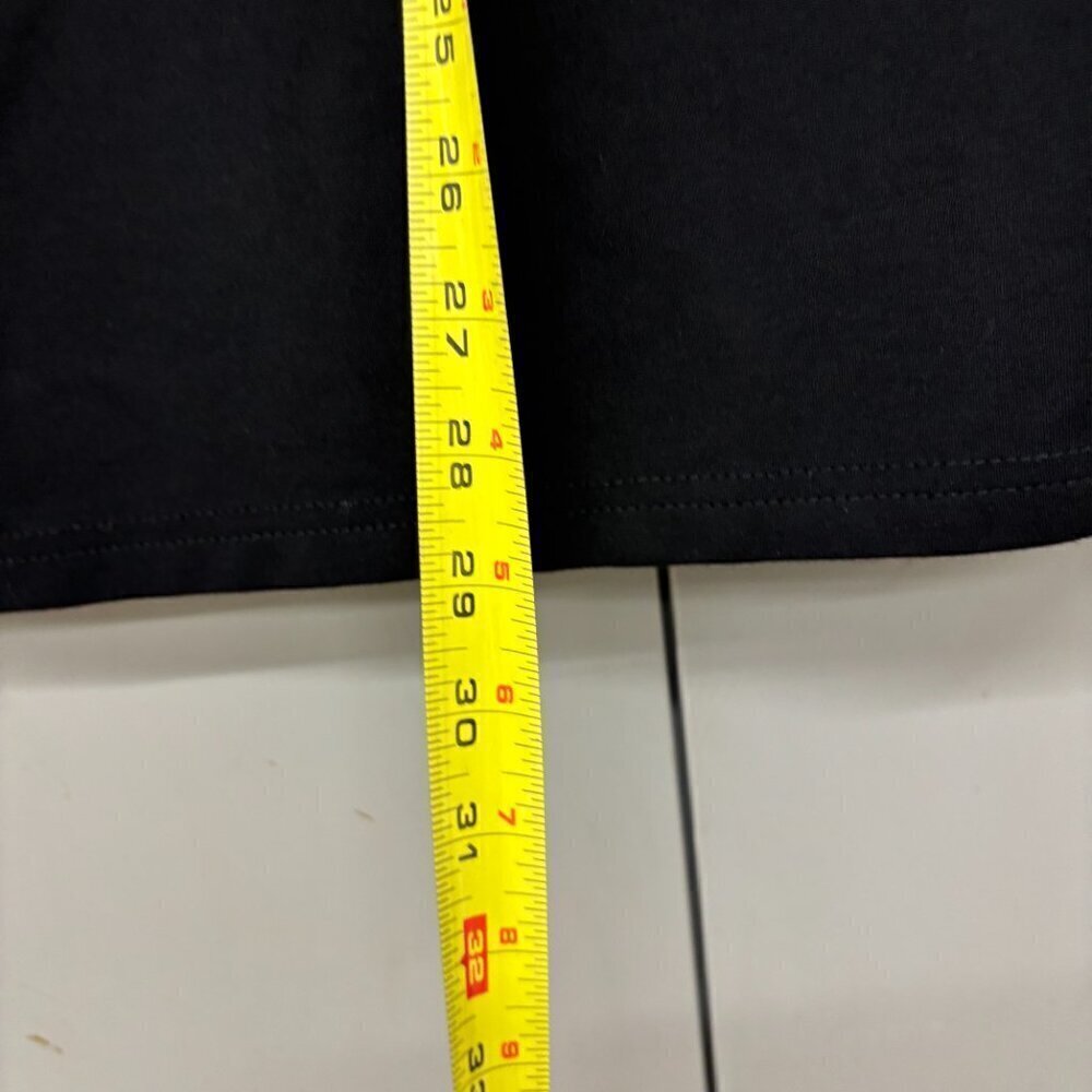 L.B.P.Y Black Classic Corpo Uniform Pinafore Pockets Midi Size M - Picture 7 of 8